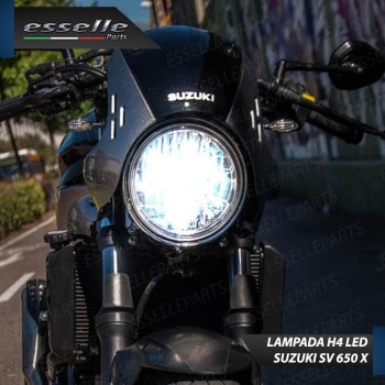 Lampada LED H4 Per Suzuki SV 650 Luce Bianca Canbus 9000 lm