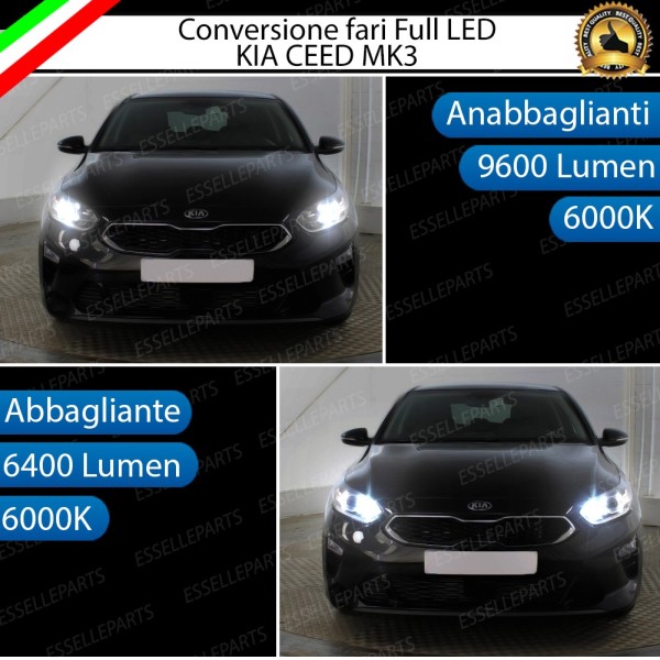 Conversione Fari Full LED KIA CEED PRO CEED III