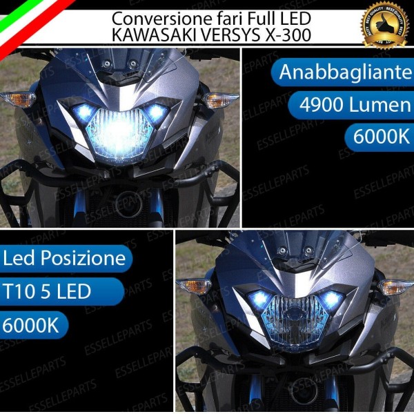 Conversione full LED KAWASAKI VERSYS-X 300