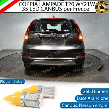 Coppia Frecce Posteriori T20 WY21W LED Canbus HONDA CR-V MK4 Dal 2015