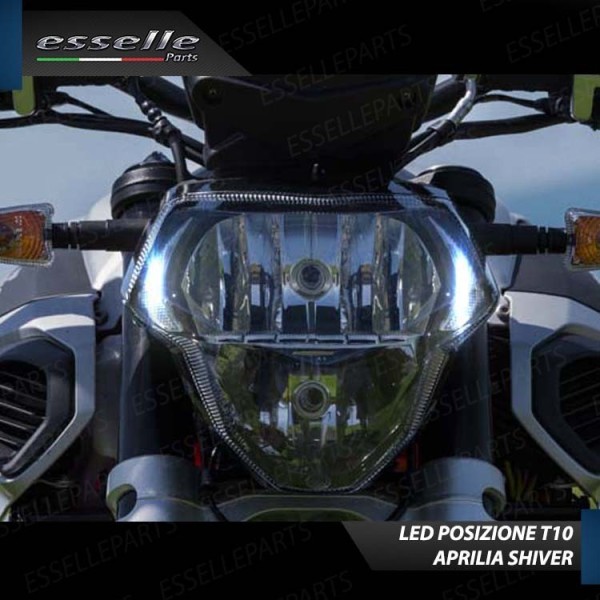 Conversione Fari Full LED per Aprilia Shiver 750 dal 2009 al 2012 GT ABS 6000 Lumen 6000K bianco