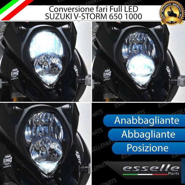 Conversione Fari Full LED per Suzuki V- Strom 650  ABS 6000K Bianco Canbus