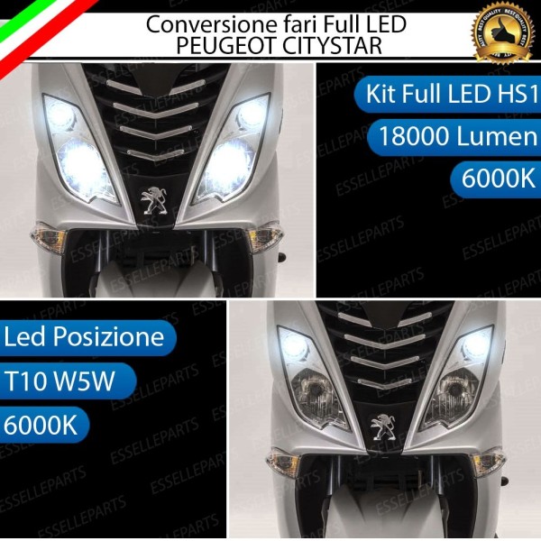 Conversione full LED PEUGEOT CITYSTAR