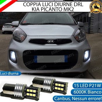 Luci POSIZIONE DIURNE Led Canbus KIA PICANTO 2 Luce Bianca No Error