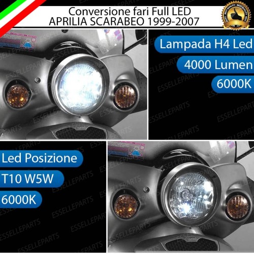 Conversione full LED APRILIA SCARABEO 125cc 150cc 200cc 250cc