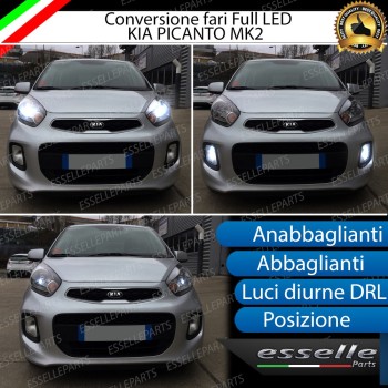 Conversione Fari Full LED 8000 Lumen 6000K LED KIA PICANTO 2