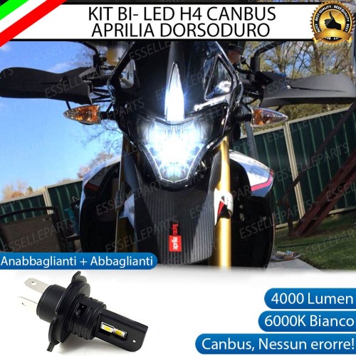 Lampada Singola LED H4 4000 Lumen per APRILIA Dorsoduro 900