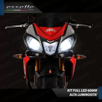 Kit Full LED Coppia H11 9800 Lumen Anabbaglianti per Aprilia RS4 125 2011-2016