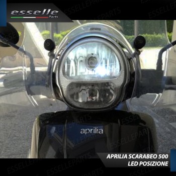 Lampada Singola di Posizione LED T10 W5W per APRILIA Scarabeo 400