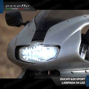Kit Full LED Lampada H4 9000 Lumen Anabbaglianti Abbaglianti per Ducati 900 Sport 2002
