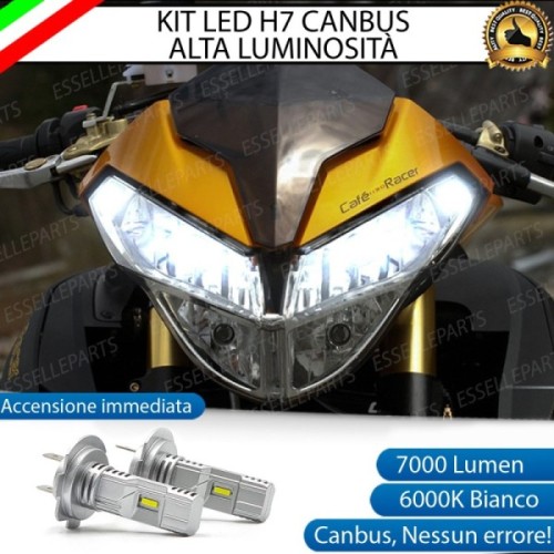 Kit Full LED Coppia H7 7000 Lumen Anabbaglianti per Benelli Titanium 07