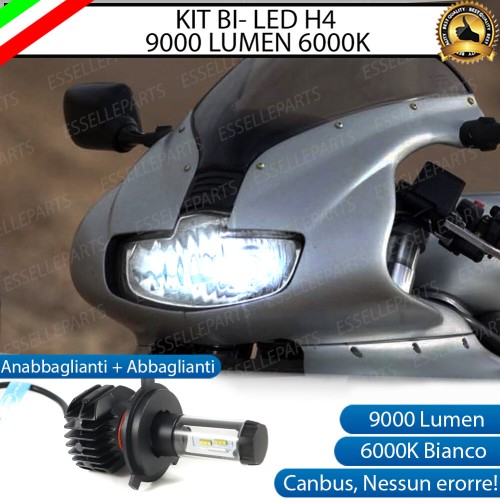 Kit Full LED Lampada H4 9000 Lumen Anabbaglianti Abbaglianti per Ducati SS 1000 2004-2006 DS