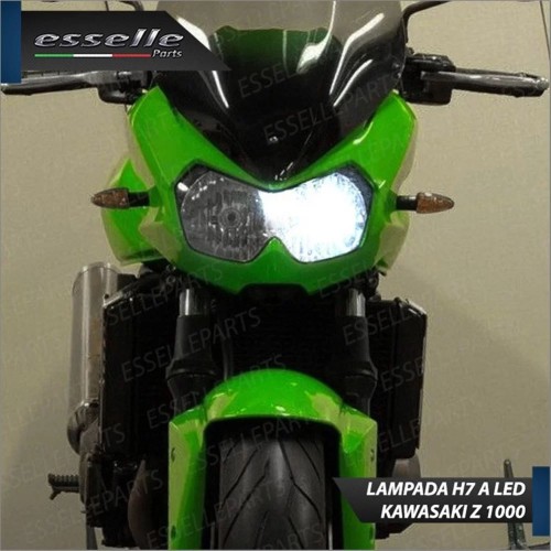 Lampada H7 LED 3000 Lumen per Abbagliante KAWASAKI Z 1000 2007-2009