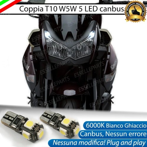 Luci posizione T10 5 LED Canbus per KAWASAKI Z 1000 2014-2016 ABS