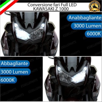 Conversione Lampade LED per Kawasaki Z 1000 ABS Luce Bianca