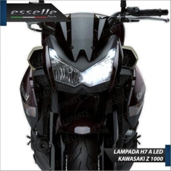 Lampada H7 LED 3000 Lumen per Abbagliante KAWASAKI Z 1000 2014-2016 ABS