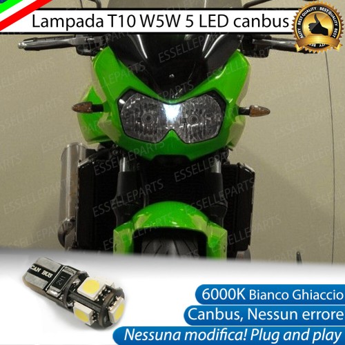 Luce posizione T10 5 LED Canbus per KAWASAKI Z 750 2003-2006