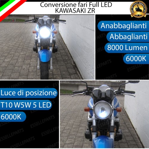 Conversione Fari Full LED ULTRA COMPATTA per KAWASAKI ZR-7 1999-2000