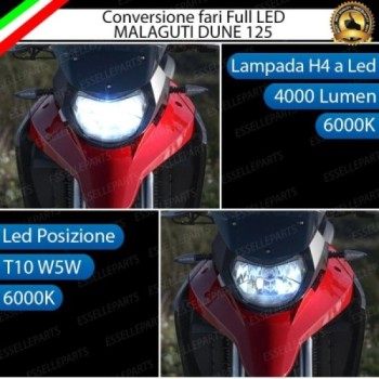 Conversione Fari Full LED ULTRA COMPATTA per MALAGUTI Dune 50