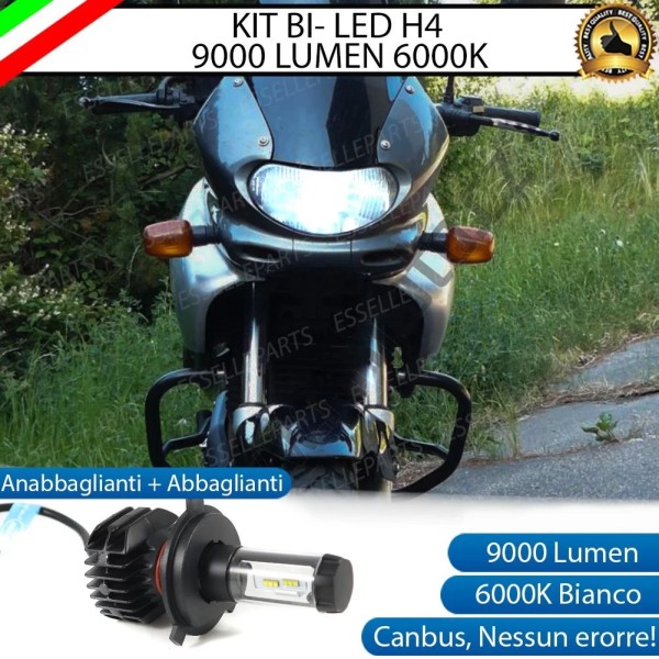 Kit Full LED Lampada H4 9000 Lumen Anabbaglianti Abbaglianti per SUZUKI XF 650 1997-1999 Dep