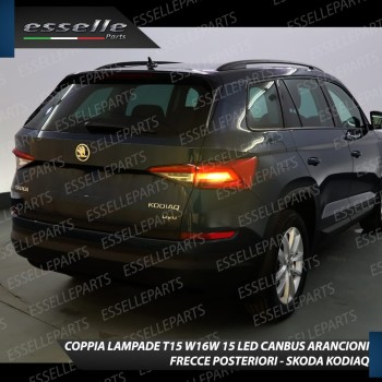 Lampada  T15 W16W 15 LED Canbus ARANCIONE FRECCE PER SKODA KAROQ