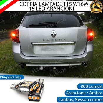Lampada T15 15 LED Canbus FRECCE PER RENAULT LAGUNA 3