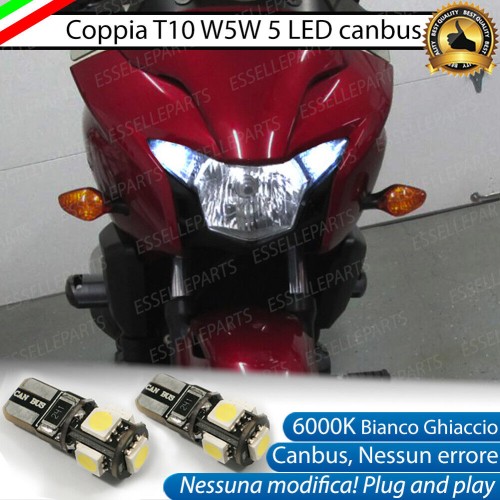 Coppia Luci Di Posizione 5 LED T10 per Honda CTX 700 2014-2016 N ABS