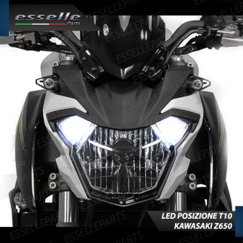 Coppia Luci Di Posizione 5 LED T10 W5W per Kawasaki Z 650 2017-2019