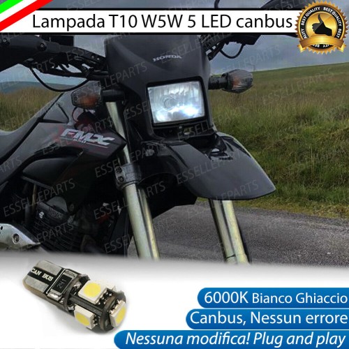 Lampada Luce Di Posizione 5 LED T10 W5W per Honda FMX 650 2005-2006