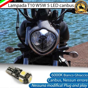 Lampada Luce Di Posizione 5 LED T10 per Kawasaki Vulcan 650 2017-2019