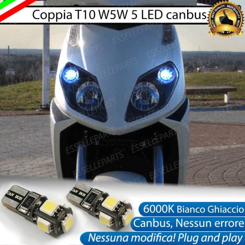 Luci posizione T10 5 LED Canbus APRILIA Sportcity 125 2008-2012 One