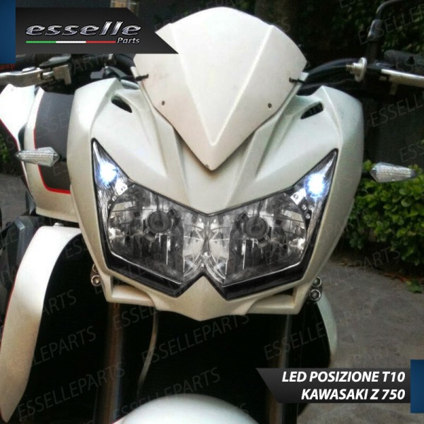 Luci posizione T10 5 LED Canbus per KAWASAKI Z 750 2007-2014 ABS