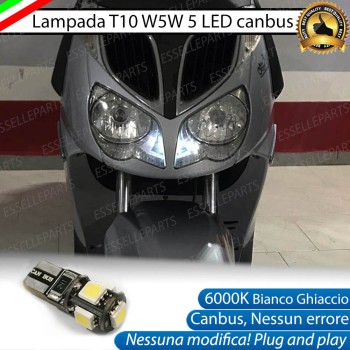 Luce posizione T10 5 LED Canbus APRILIA Sportcity 125 2008-2013 Street