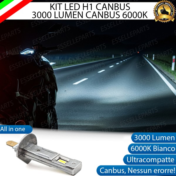 Kit Full LED H1 3000 LUMEN Abbagliante Cagiva Mito 50 1997-2002