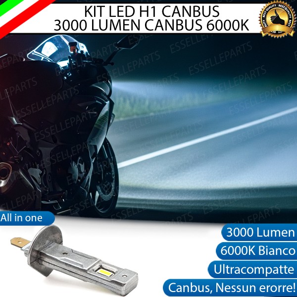 Kit Full LED H1 3000 LUMEN Anabbagliante Cagiva Mito 125 1992-1994