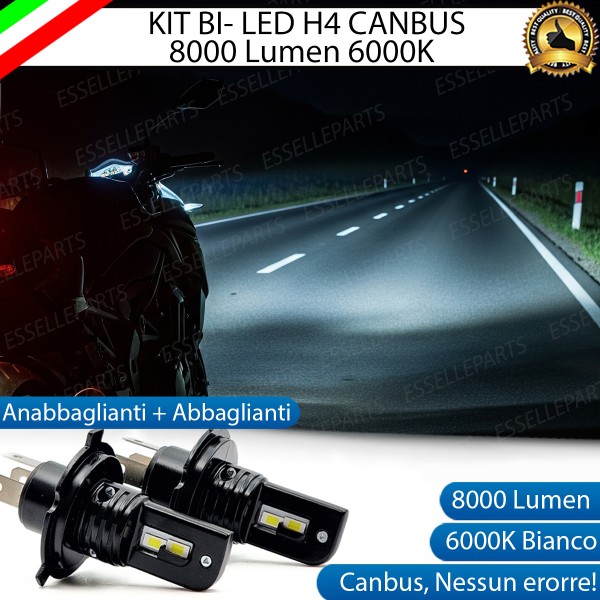 Kit Full LED H4 8000 Lumen 6000K 6000K bianco per SUZUKI GSX R 750 1999-2003
