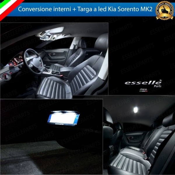 Kit LED interni + LED targa 6000K Bianco Canbus Kia Sorento MK2 Dal 2013