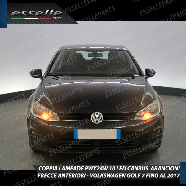 Coppia Lampade PWY24W 10 LED CANBUS PER FRECCE DIREZIONALI Anteriori PER VW GOLF VII