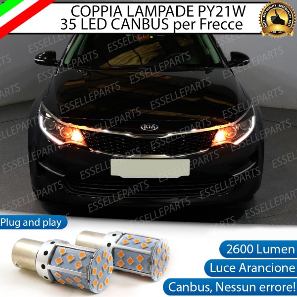 Coppia Frecce Anteriori PY21W 35 LED Canbus Kia Optima