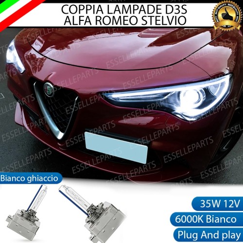 coppia lampade D3S ricambio xenon ALFA ROMEO STELVIO 6000k