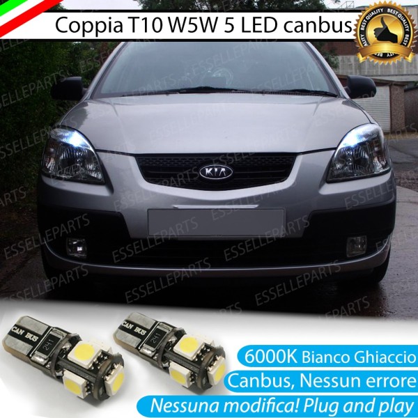 Luci posizione T10 W5W 5 LED Canbus Kia Rio 2