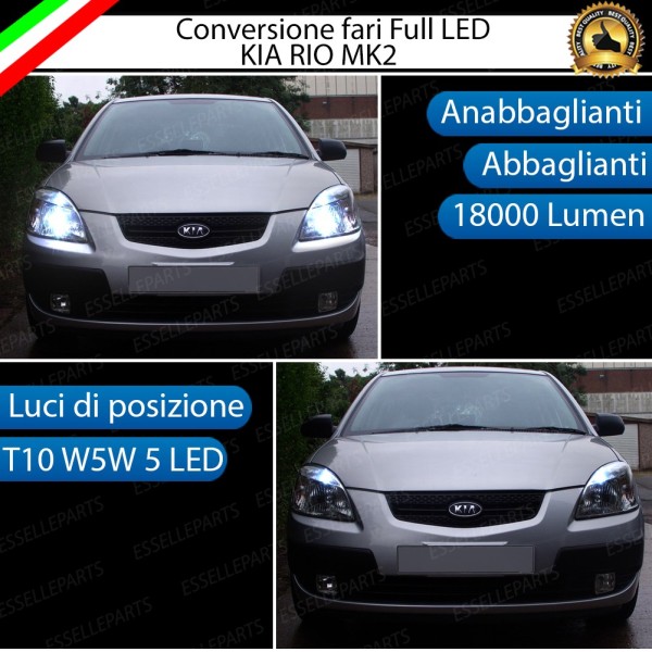 Conversione Fari Full LED KIA RIO 2