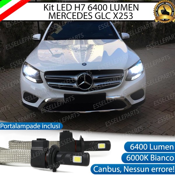 Kit Full LED H7 6400 LUMEN Anabbaglianti MERCEDES GLC