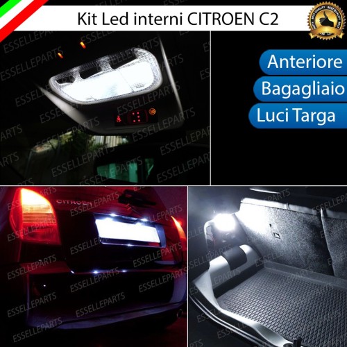 Led interni + Targa per Citroen C2