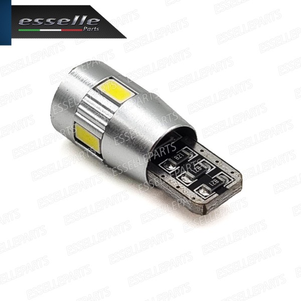 Lampada T10 6 LED 6000K Bianco con lente luce di posizione per Cagiva Raptor 650 (2005-2007)