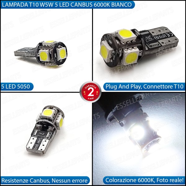 Luce posizione T10 5 LED Canbus KAWASAKI Z 125 2021