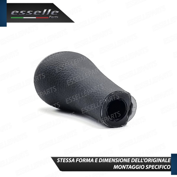 Pomello Leva Cambio Bmw X1 E84 5 marce Grigio Satinato Similpelle Nero