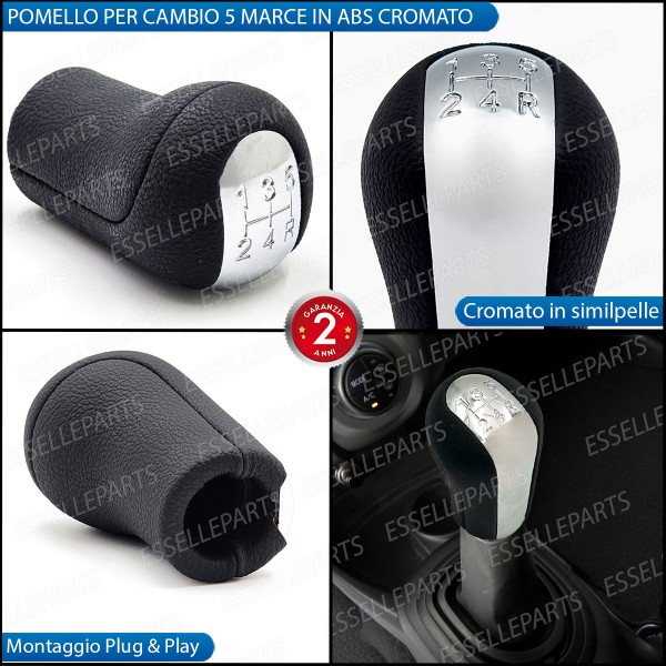 Pomello Leva Cambio Toyota Yaris verso 5 marce Cromato
