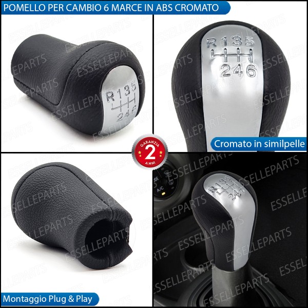 Pomello Leva Cambio Toyota Yaris mk1 6 Marce Cromato