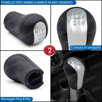 Pomello Leva Cambio Toyota Yaris mk1 6 Marce Cromato Pomello Leva Cambio Toyota Yaris mk1 6 Marce Cromato